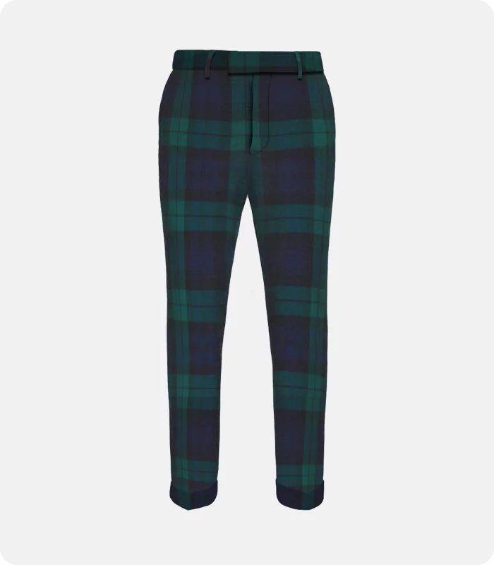 Black Watch Tartan Trousers 