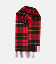 Bowhill Wallace Modern Tartan Lambswool Scarf