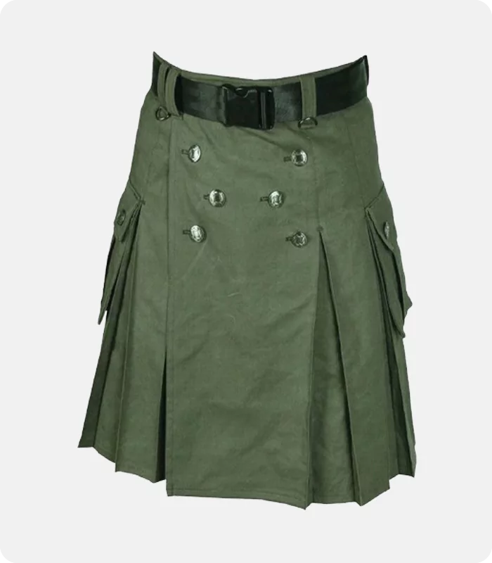 Custom Made Build Green Utility Kilt