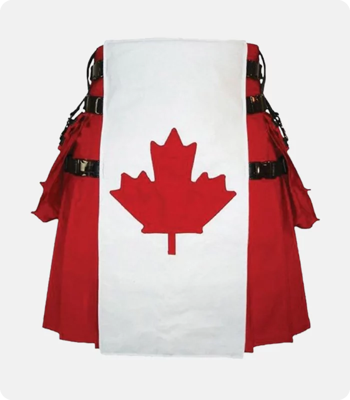 Custom Made Canadian Flag Canvas Utility Kilt