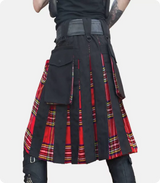 Custom Made Royal Stewart Hybrid Tartan Kilt Back