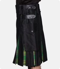 Custom Made Standard Deluxe Irish Hybird Kilt Right Side