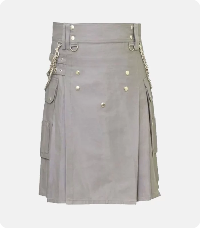 Custom Made Standard Grey Utility Kilt