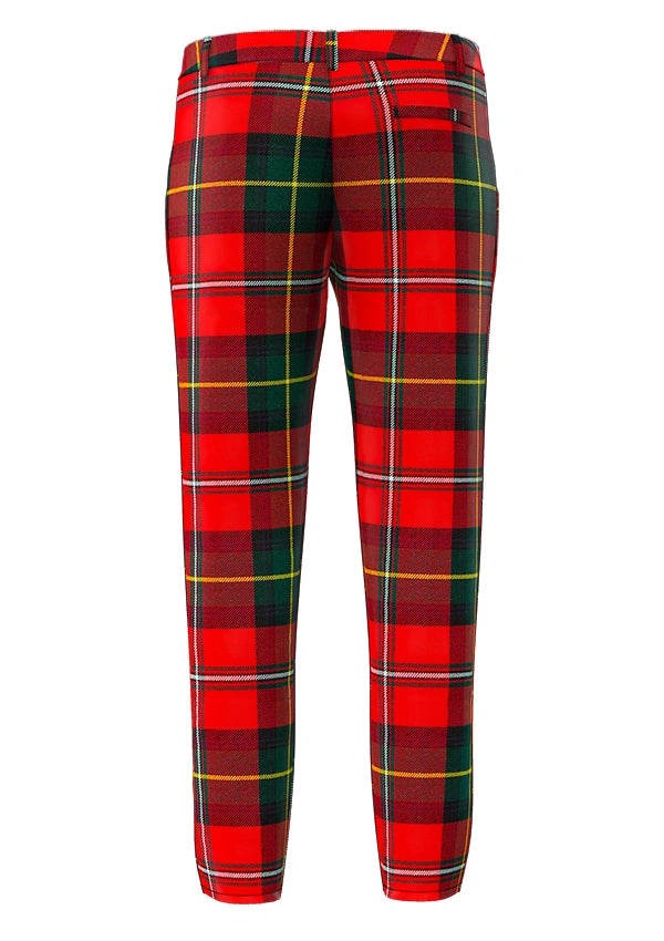 Custom Made Body Modern Tartan Trouser Back