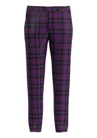 Custom Made Purple Tartan Trouser