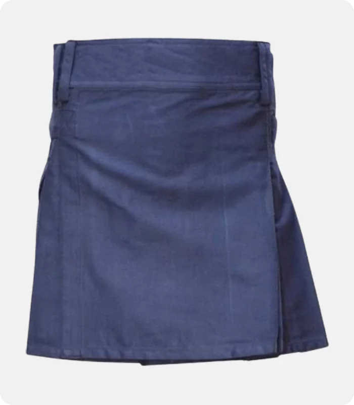 Dark Blue Women Utility Kilt