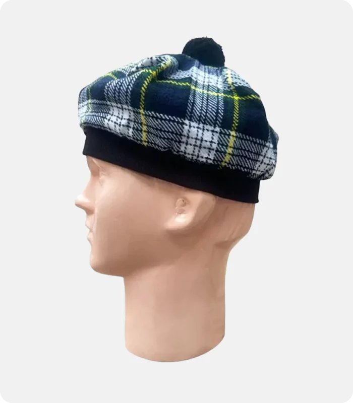 Gordon Tartan Tam O Shanter Hat Left-Side