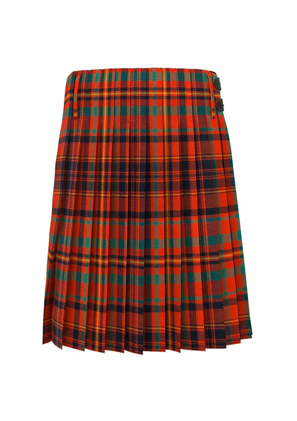 Hand Made Macleod Red River Ancient Tartan Kilt Back