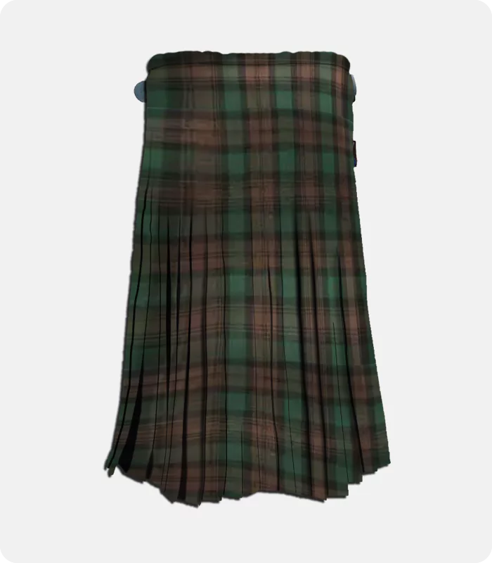 High Quality Brown Watch Tartan Kilt Back