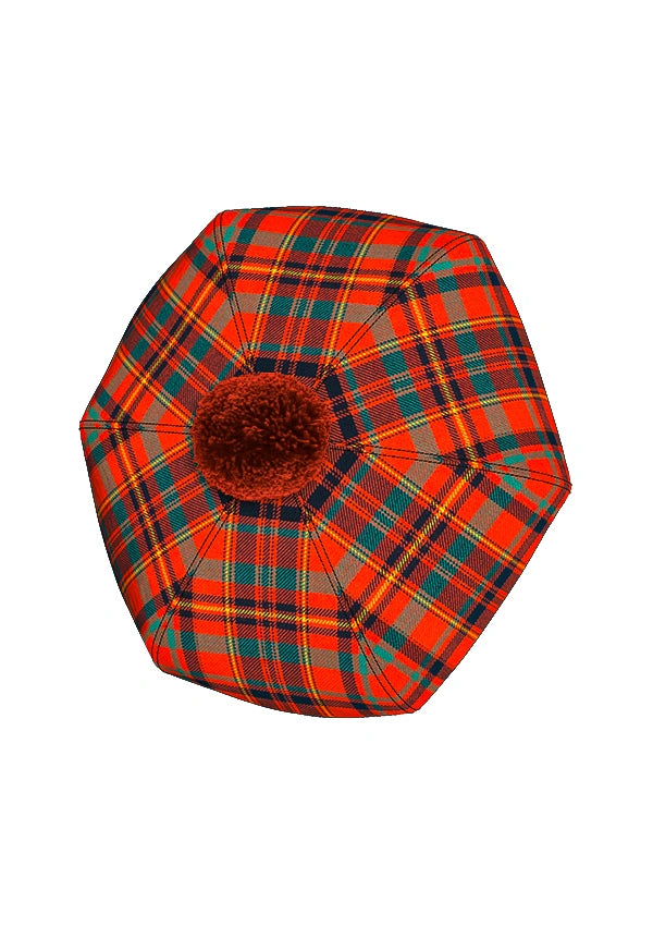 Macleod Red River Ancient Tartan Tam O' Shanter Hats Top