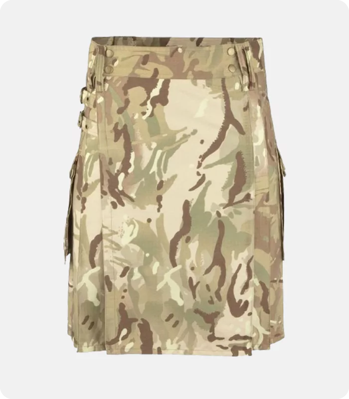 Multi Camouflage Tactical Kilt