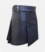 Premium Quality Black Leather Kilt