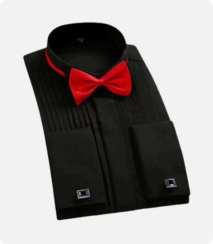 Premium Quality Formal Dress Wedding Shirt Black