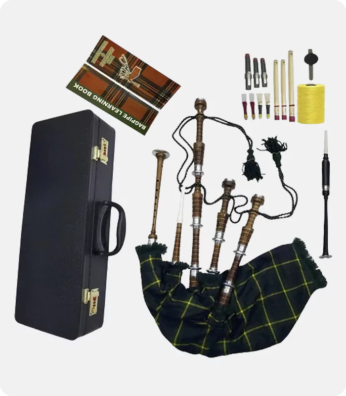 Premium Quality Gordon Tartan Bagpipes