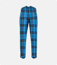 Premium Quality Traditional Scottish Ramsay Blue Tartan Trousers Back