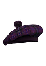 Purple Tartan Tam O_Shanter Hats