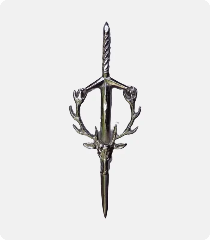 Stag Head Kilt Pin